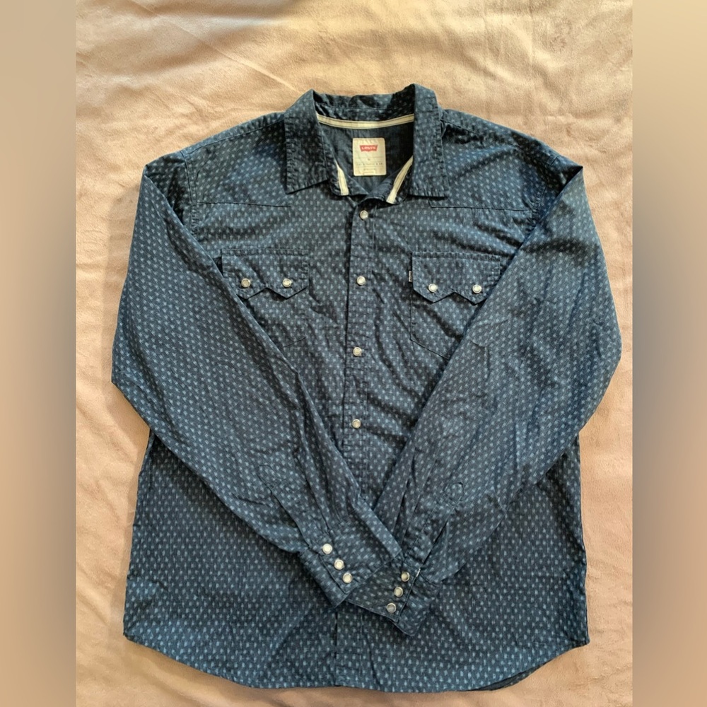 EUC Levi’s Pearl Snap Vintagege Western Shirt Size XL - Picture 1 of 6